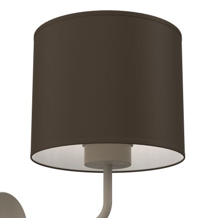 Lampada da parete ARDEN 1xE27/15W/230V beige/marrone