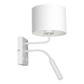 Lampada da parete ARDEN 1xE27/60W+1xG9/8W/230V bianca