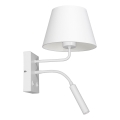 Lampada da parete ARDEN 1xE27/60W+1xG9/8W/230V bianca