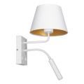 Lampada da parete ARDEN 1xE27/60W+1xG9/8W/230V bianco/oro