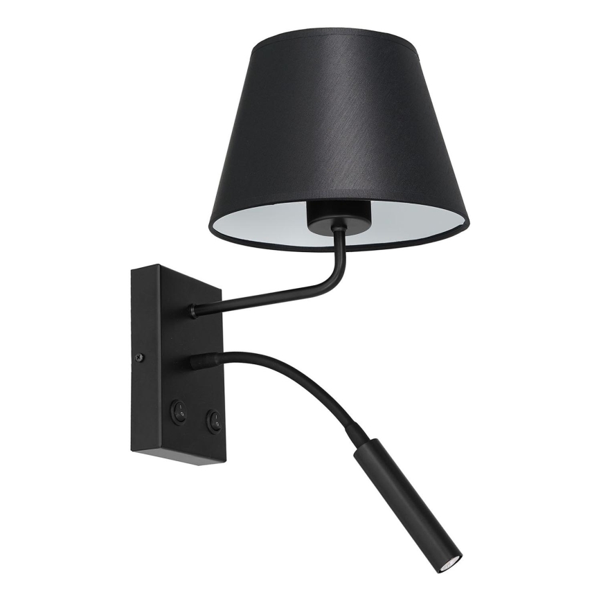 Lampada da parete ARDEN 1xE27/60W+1xG9/8W/230V nero/bianco