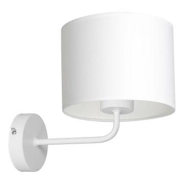 Lampada da parete ARDEN 1xE27/60W/230V bianca