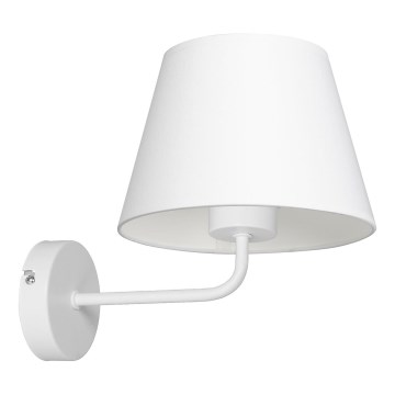 Lampada da parete ARDEN 1xE27/60W/230V bianca