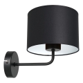 Lampada da parete ARDEN 1xE27/60W/230V nero/bianco