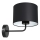 Lampada da parete ARDEN 1xE27/60W/230V nero/bianco