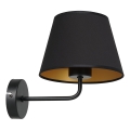 Lampada da parete ARDEN 1xE27/60W/230V nero/oro