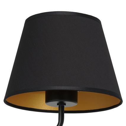Lampada da parete ARDEN 1xE27/60W/230V nero/oro