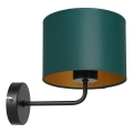 Lampada da parete ARDEN 1xE27/60W/230V verde/oro