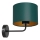 Lampada da parete ARDEN 1xE27/60W/230V verde/oro