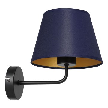 Lampada da parete ARDEN 1xE27/60W/230V viola/oro