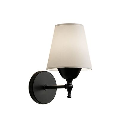 Lampada da parete ASPARAGUS 1xE27/40W/230V nero/crema