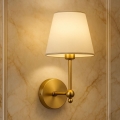 Lampada da parete ASPARAGUS 1xE27/40W/230V oro/bianco