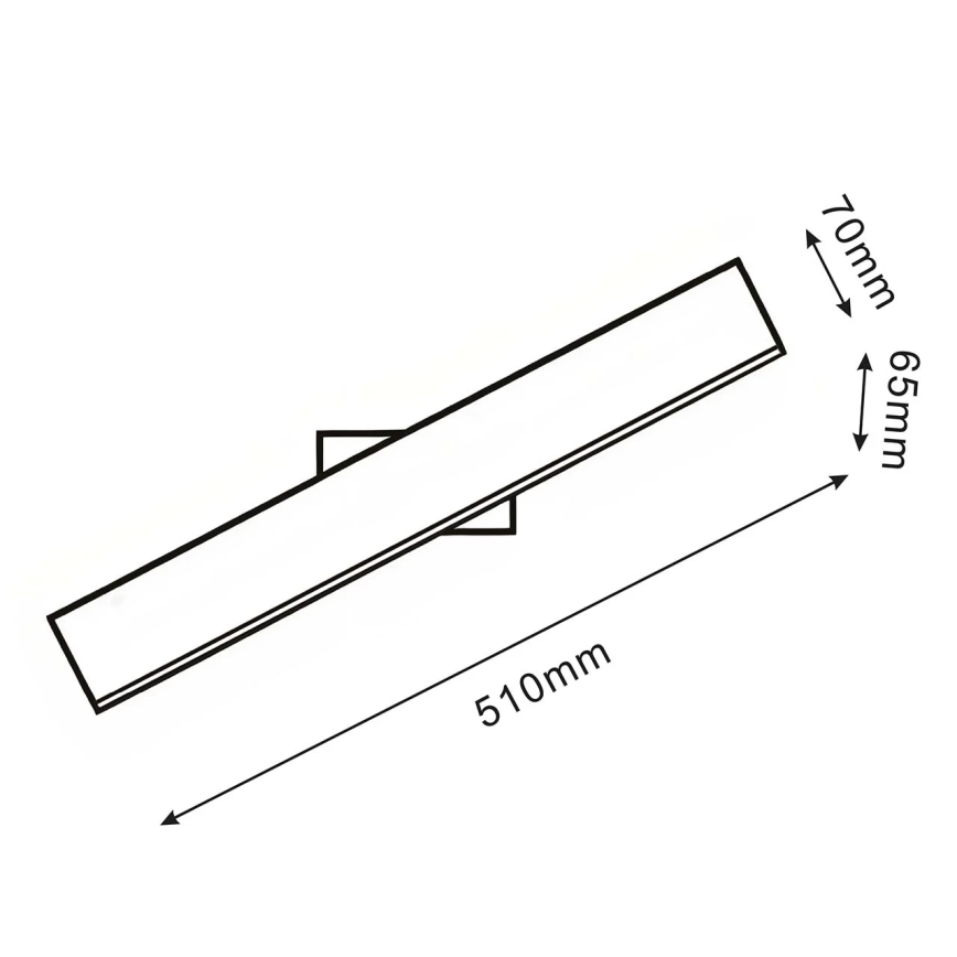 Lampada da parete BERNADETTA LED/10W/230V 4000K nera