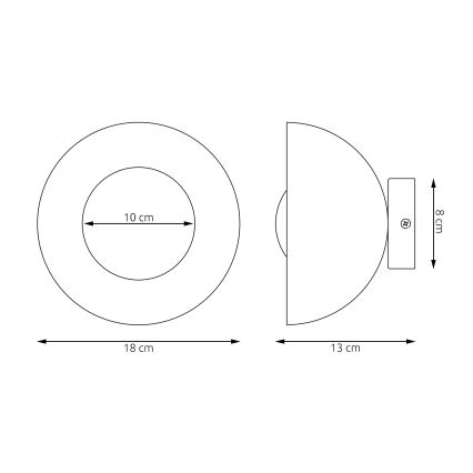 Lampada da parete BIBI 1xG9/8W/230V beige