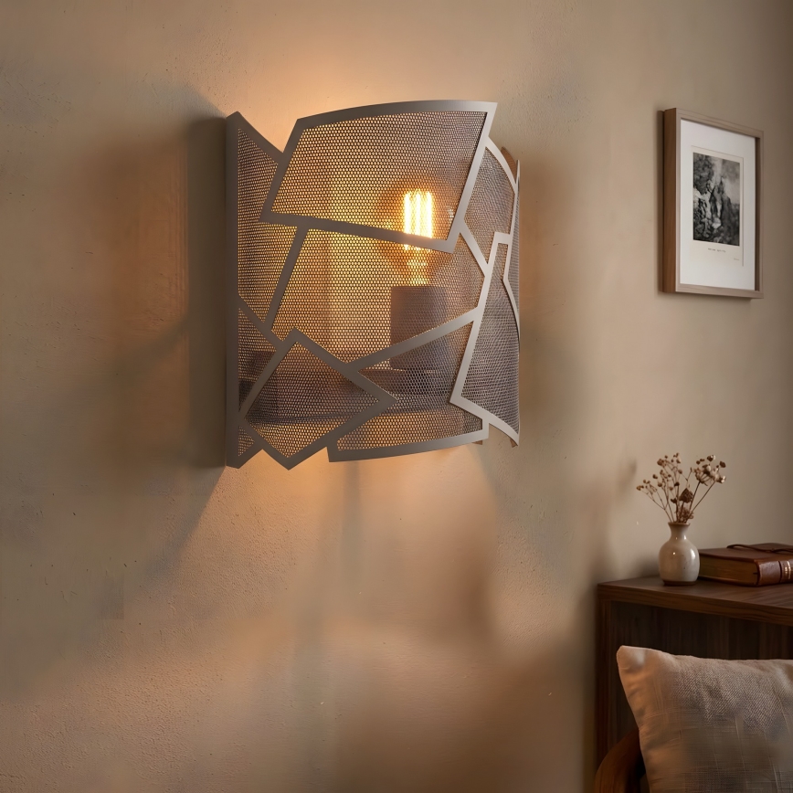 Lampada da parete CAMO 1xE27/15W/230V beige