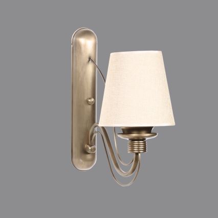 Lampada da parete CLASSIC 1xE27/40W/230V bronzo/beige