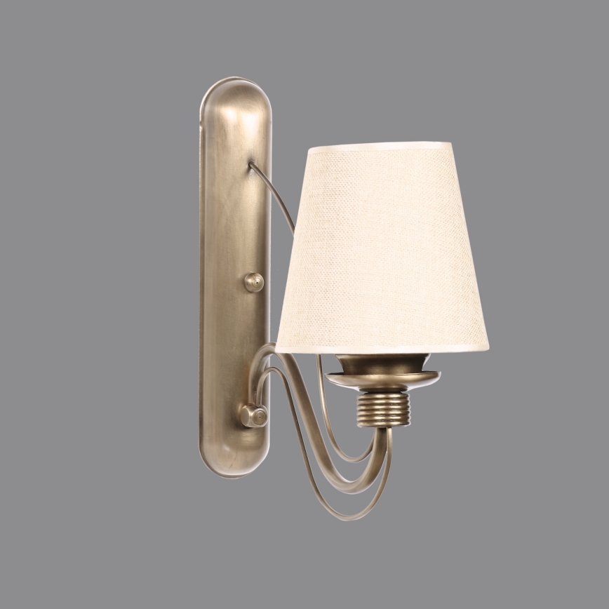 Lampada da parete CLASSIC 1xE27/40W/230V bronzo/beige