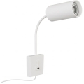 Lampada da parete con USB PUNTO 1xGU10/9W/230V bianca