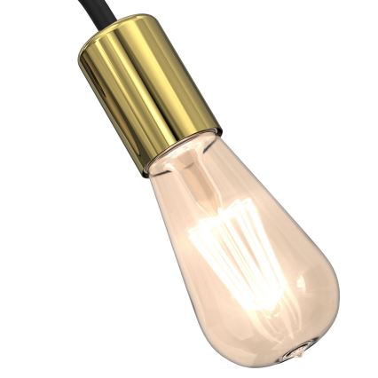 Lampada da parete DOW 1xE27/60W/230V nero/oro