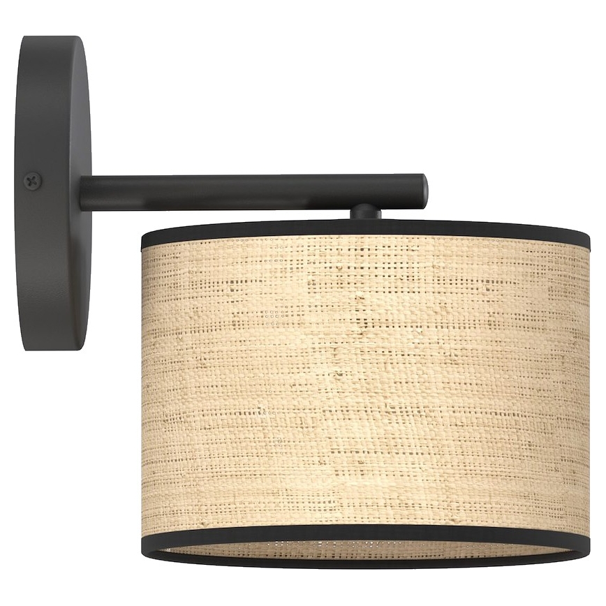 Lampada da parete ECO 1xE27/15W/230V beige/rattan
