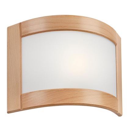 Lampada da parete ELODIE 1xE27/60W/230V faggio