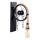 Lampada da parete EREBOS 1xE27/40W/230V nero/marrone