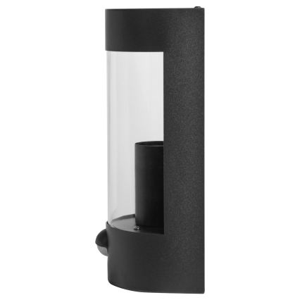 Lampada da parete per esterno con sensore di movimento 1xE27/15W/230V IP44 nero