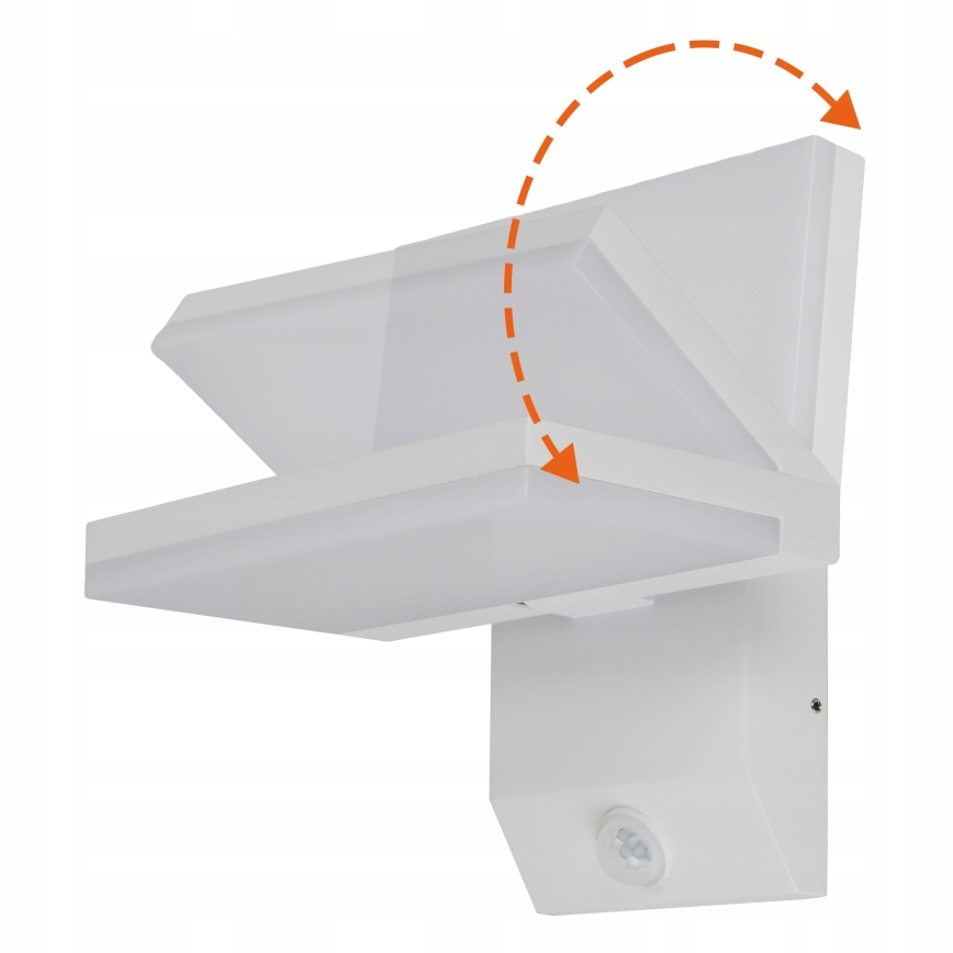 Lampada a parete per esterni LED con sensore di movimento LED/18W/230V IP44 bianco