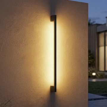 Lampada da parete esterna LED YALTE/12W/230V 3000/4000/6500K 123 cm IP54 nero