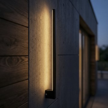Lampada da parete esterna LED YALTE LED/11W/230V 3000/4000/6500K 81,5 cm IP54 nero