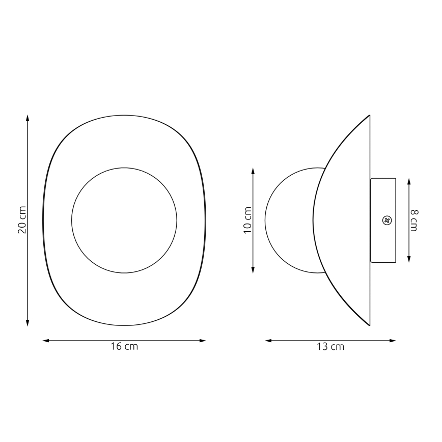 Lampada da parete FIERO 1xG9/8W/230V grigia