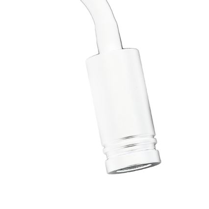 Lampada da parete flessibile con USB BASE LED/8W+LED/2W/230V bianco/argento