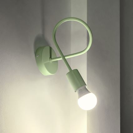 Lampada da parete flessibile OXFORD 1xE27/15W/230V verde
