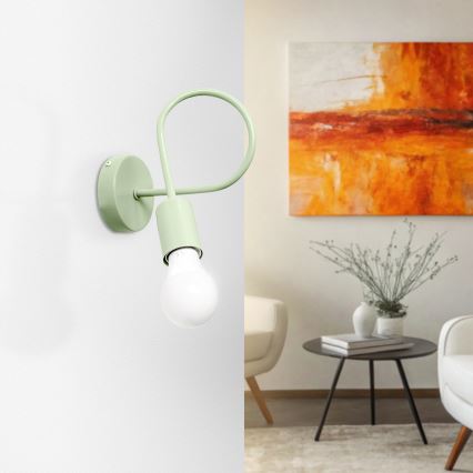 Lampada da parete flessibile OXFORD 1xE27/15W/230V verde