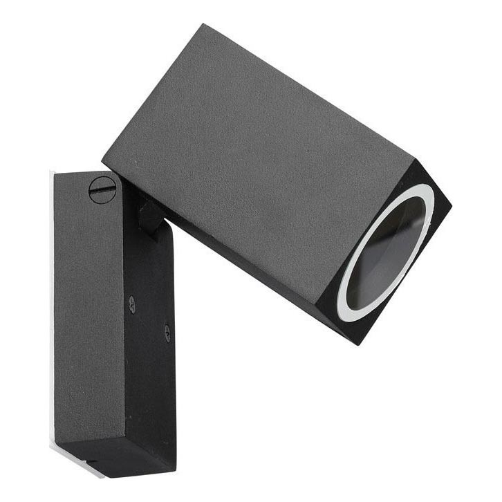 Lampada da parete flessibile per esterni 1xGU10/35W/230V IP44 nero