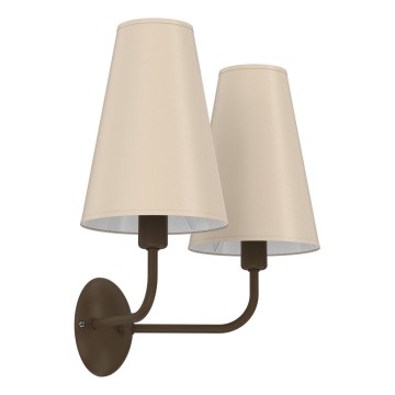 Lampada da parete GRENADA 2xE14/15W/230V beige