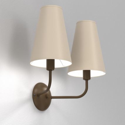 Lampada da parete GRENADA 2xE14/15W/230V beige