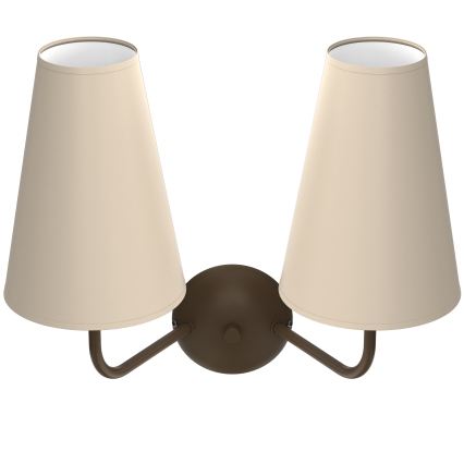 Lampada da parete GRENADA 2xE14/15W/230V beige