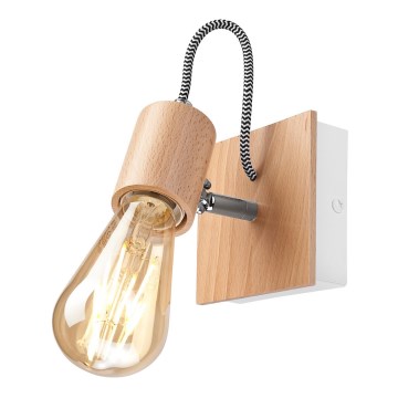 Lampada da parete GUSTAVO 1xE27/60W/230V faggio