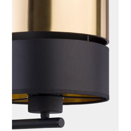 Lampada da parete HILTON 1xE27/15W/230V ottone/nero