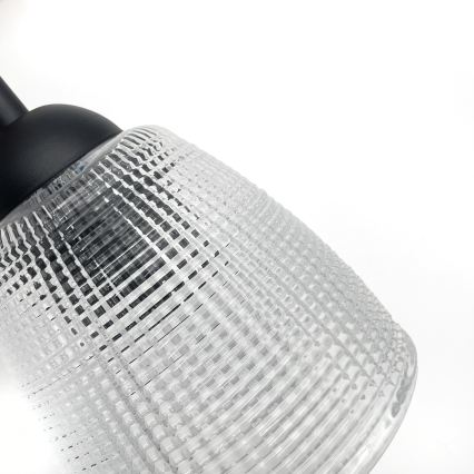 Lampada da parete LEANDRA 1xE27/15W/230V rovere/nero