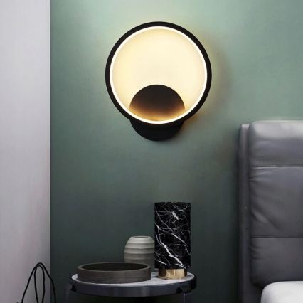 Lampada da parete LED/14W/230V nero