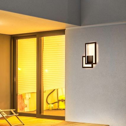 Lampada da parete LED LED/20W/230V 3000K marrone