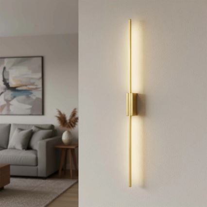 Lampada da parete LED AISHA LED/20W/230V 4000K 120 cm dorata