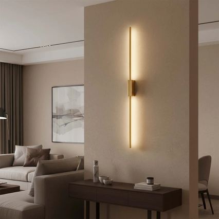 Lampada da parete LED AISHA LED/20W/230V 4000K 120 cm dorata