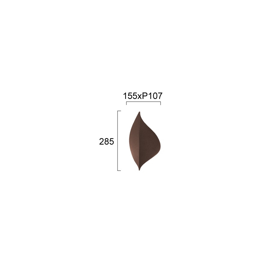 Lampada da parete LED AMALFI LED/10W/230V marrone