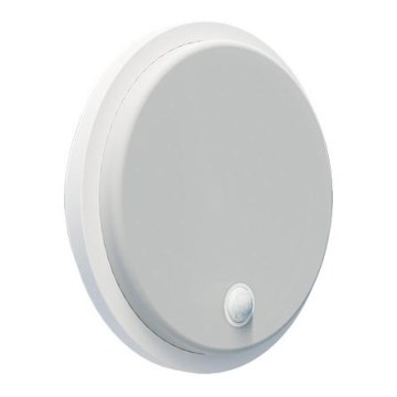 Lampada da parete LED da esterno con sensore di movimento e sensore crepuscolare LED/15W/230V IP65 bianco