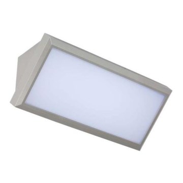 Lampada da parete LED da esterno LED/12W/230V 4000K IP65 grigio