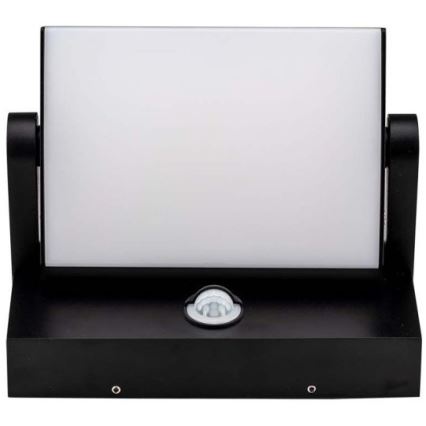 Lampada da parete LED da esterno con sensore LED/17W/230V 3000K IP65 nero