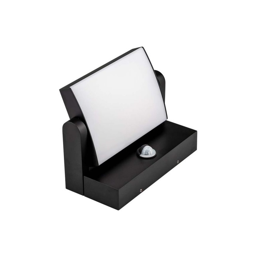 Lampada da parete LED da esterno con sensore LED/17W/230V 4000K IP65 nero